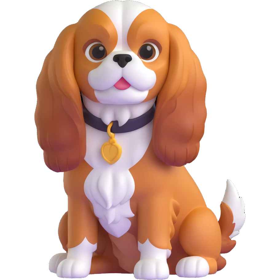 cavalier king charles spaniel dog emoji