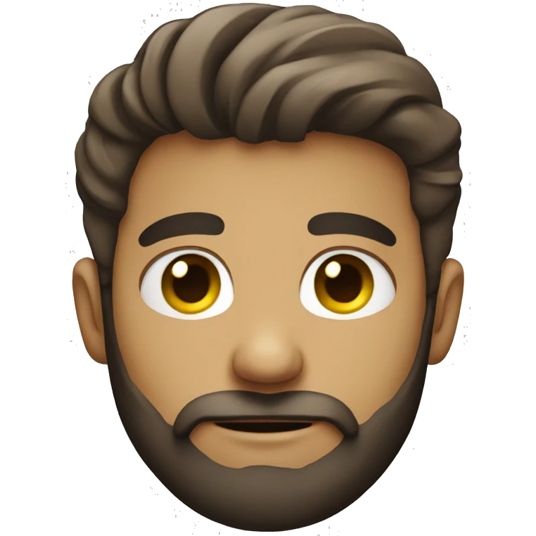 bearded boy looking at you emoji