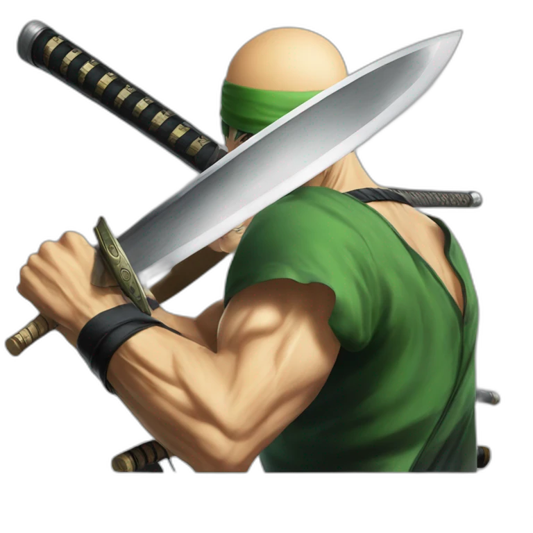 Roronoa Zoro avec ces katana emoji