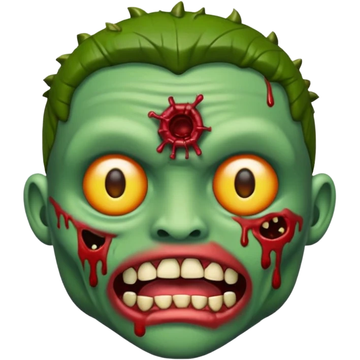 Emoji de zombie fom piercing na sobrancelha  emoji