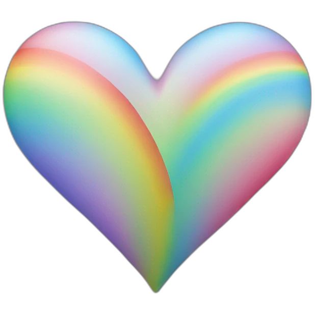 rainbow heart  emoji