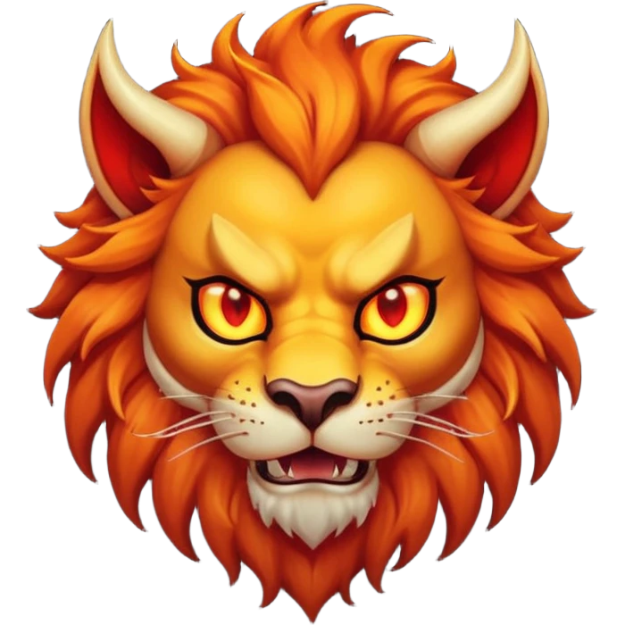 devil lion emoji