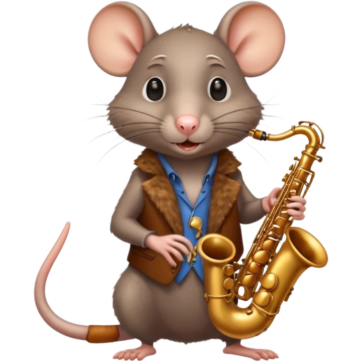 rat playing a saxophone  emoji