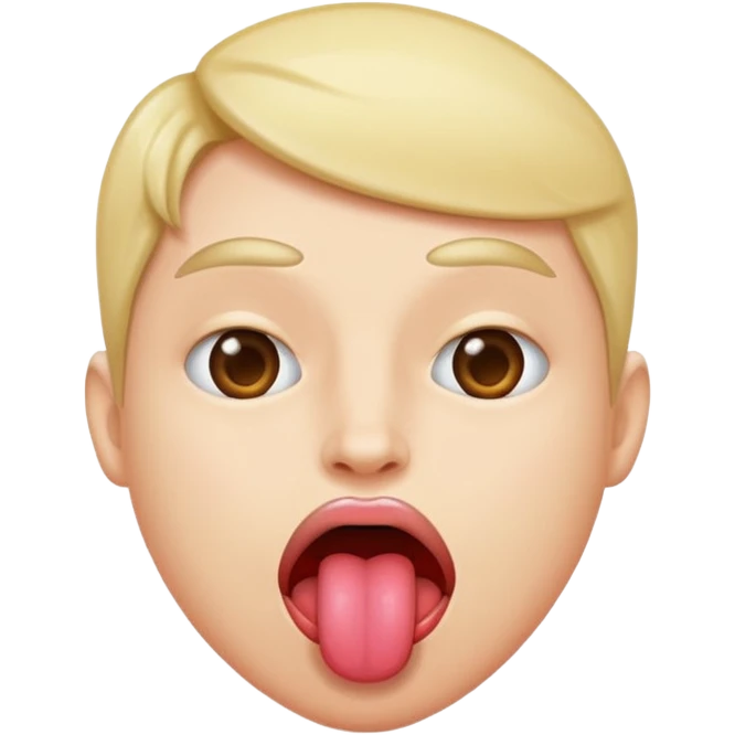 meh face with tongue sticking out emoji