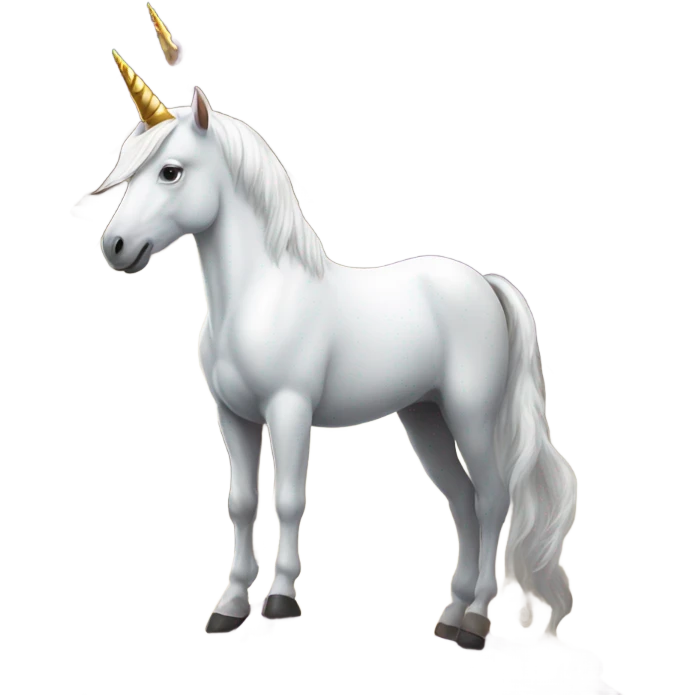 Unicorn on a house emoji
