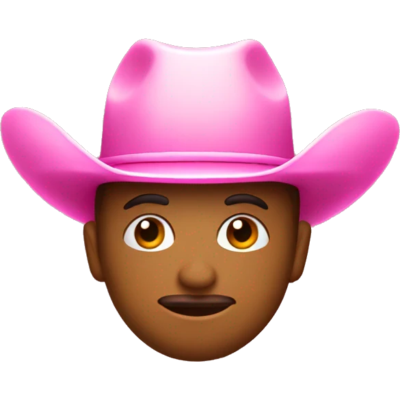 pink cowboy boats emoji