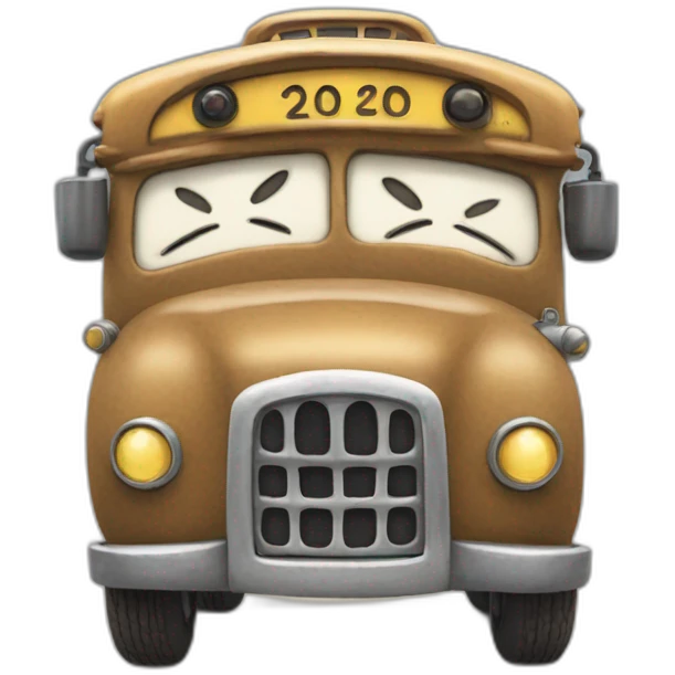The Cat bus Totoro emoji
