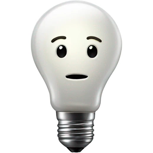 lightbulb with face  emoji