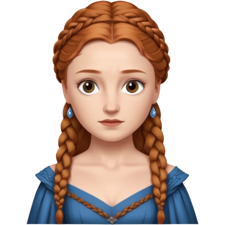 sansa stark

 from Games of throne character face only front face emoji