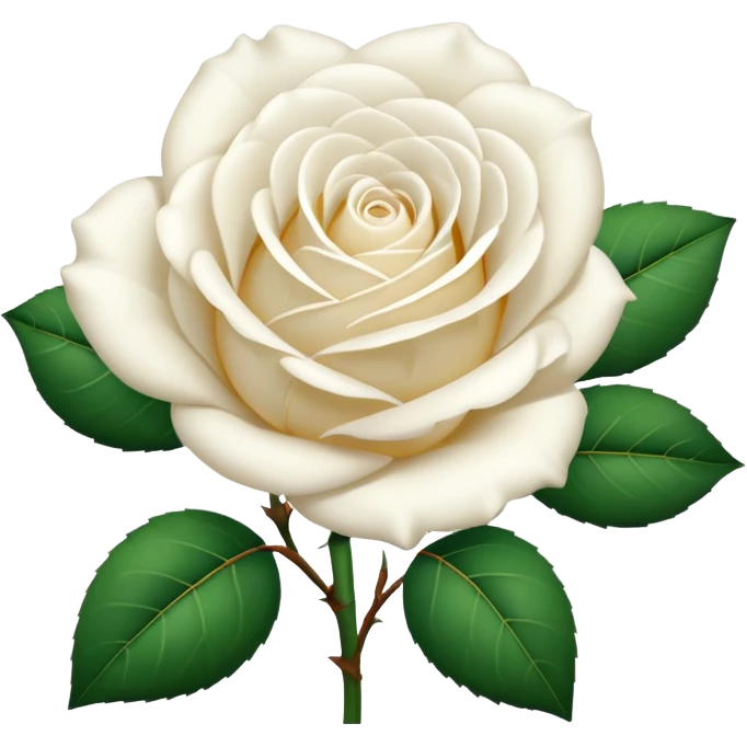 White rose emoji