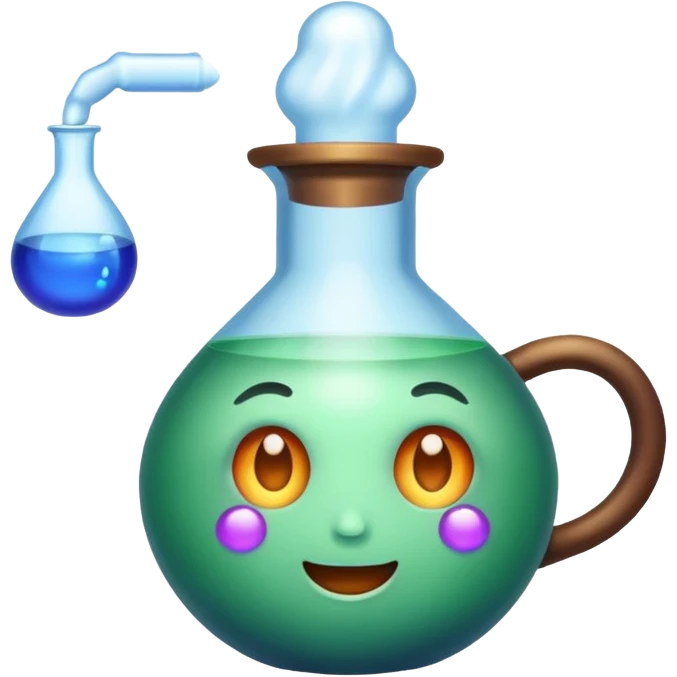 potion instantly changing color success face emoji