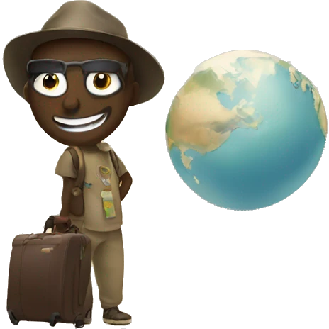 Traveling the world emoji