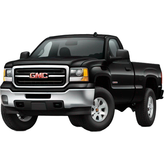 Black Gmc 2500  emoji