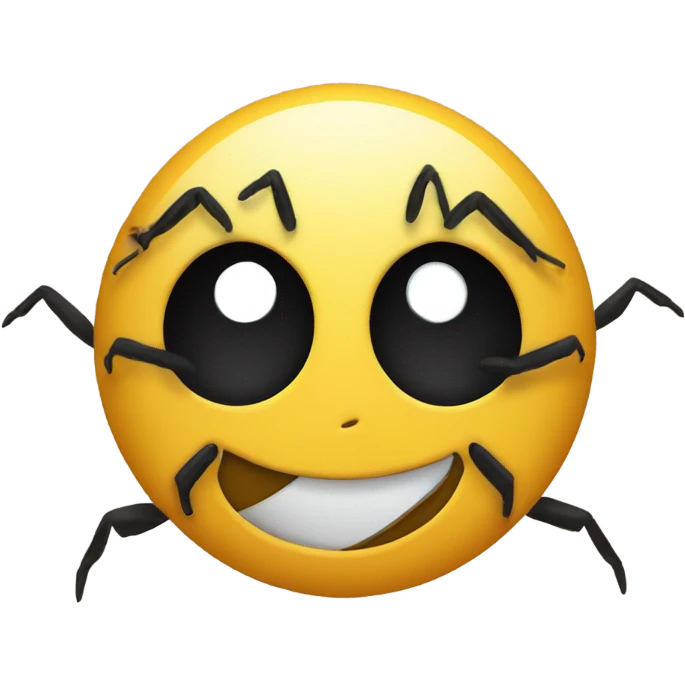 Spider smiley face emoji