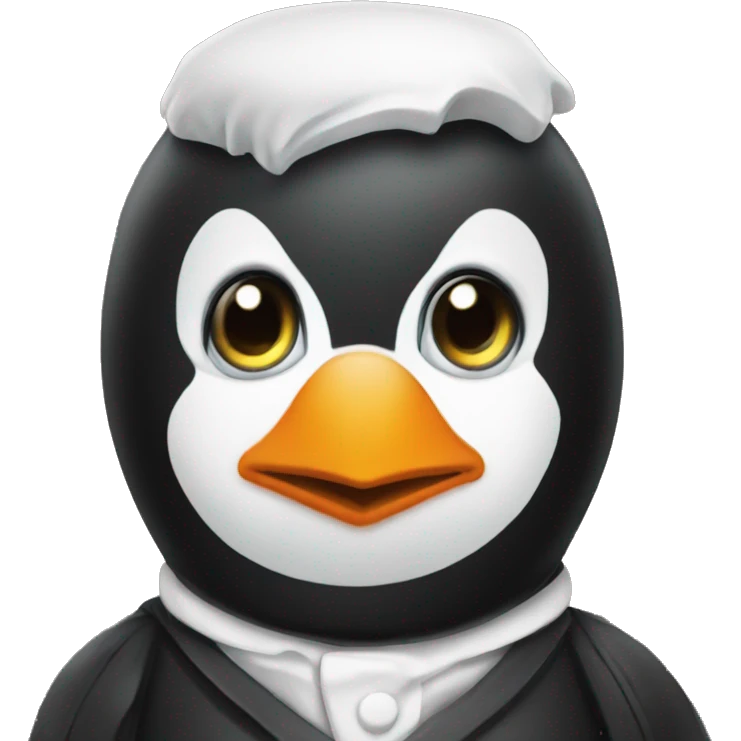 barista penguin emoji