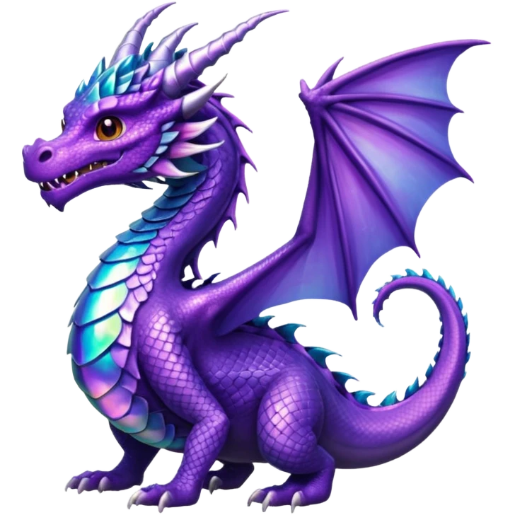 Purple dragon emoji