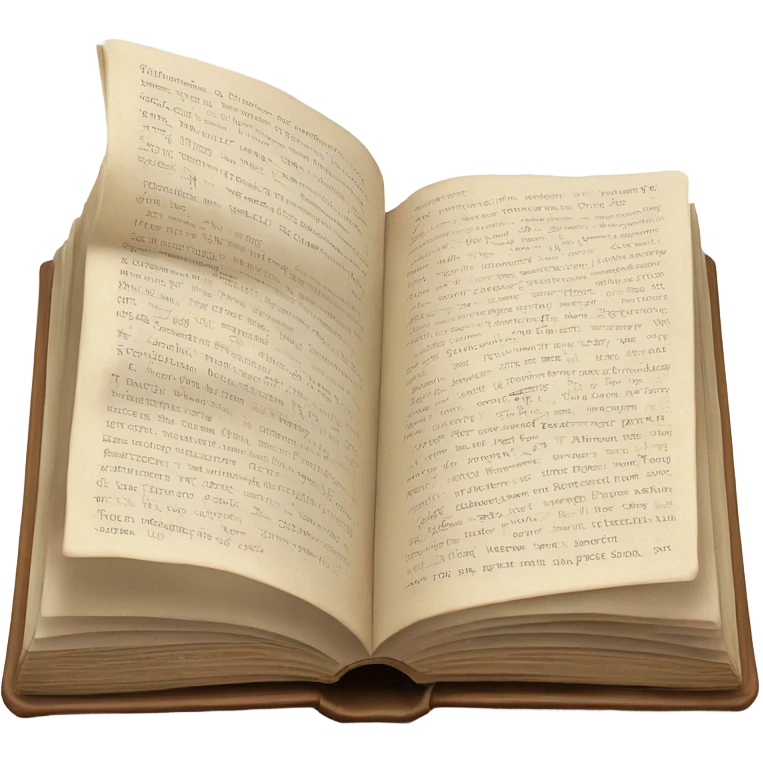 Book telling a long story in prose emoji