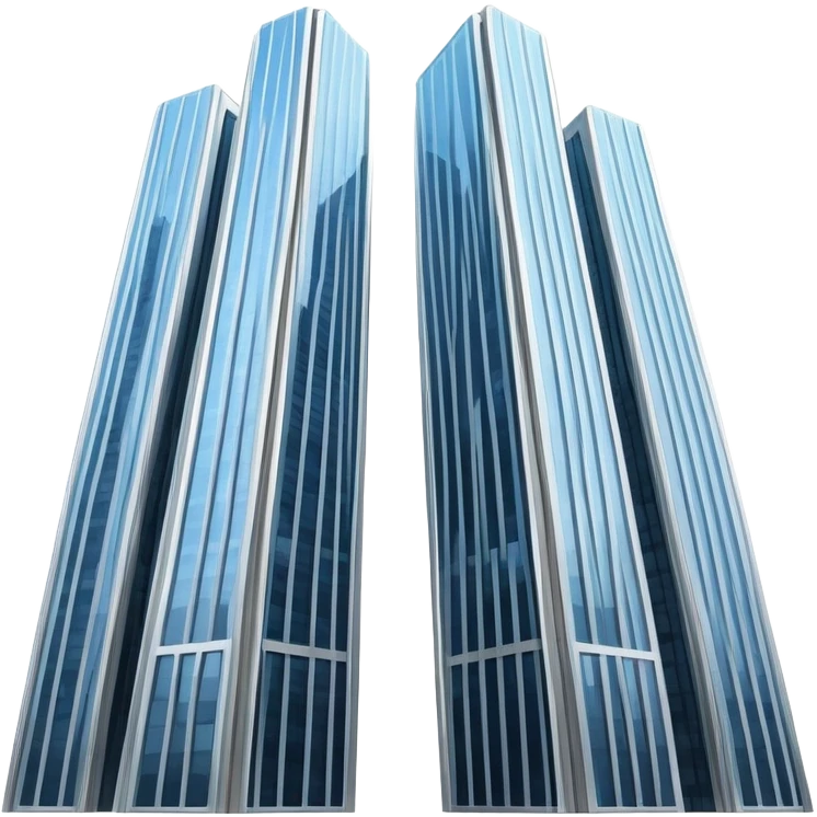 two tall skyscrapers side by side emoji