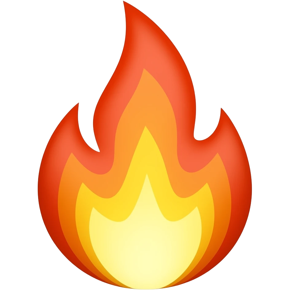 pixel art cartoon style fire emoji emoji