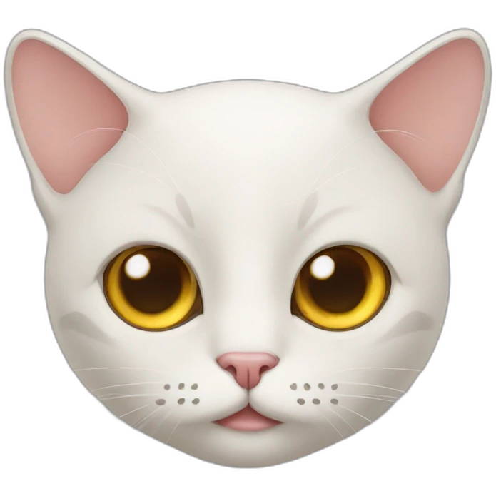 cat staring with suspecting eyes emoji