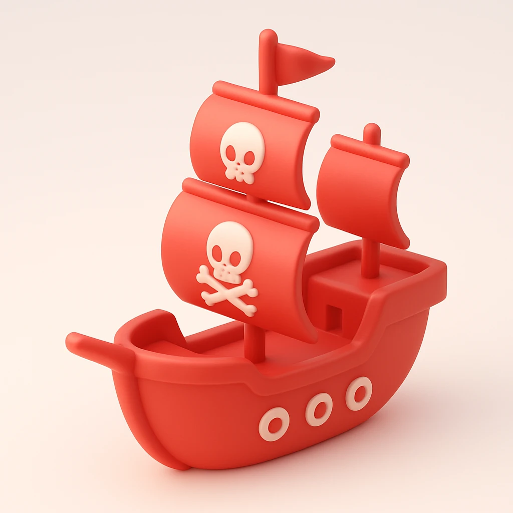 pirate ship emoji