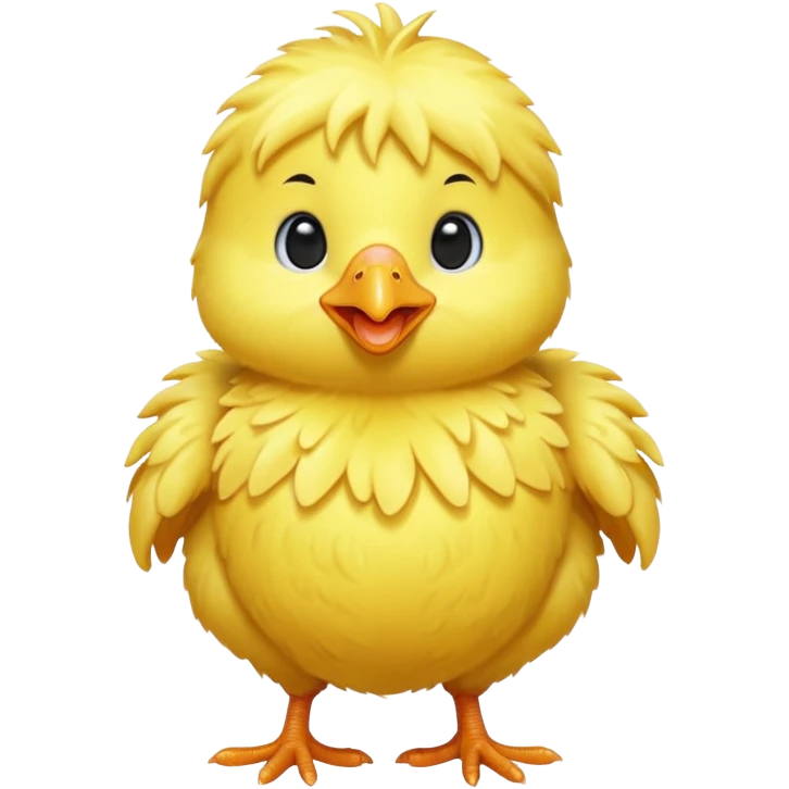 Baby chicken yellow emoji