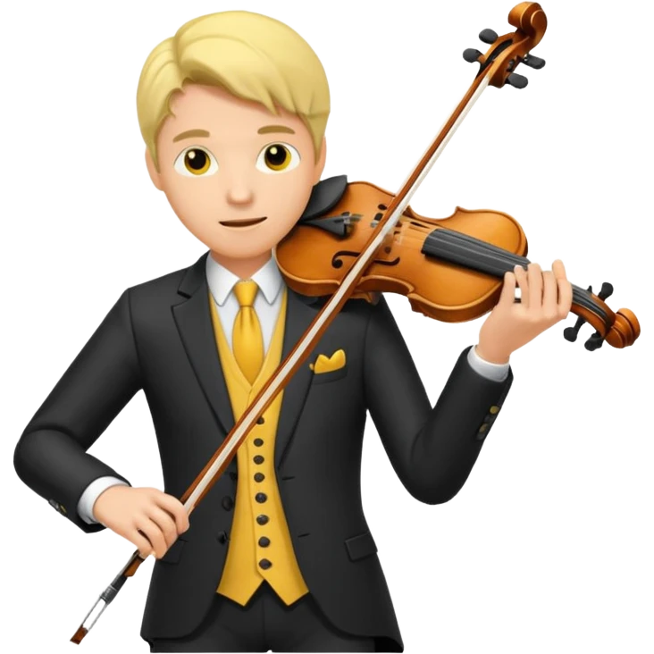 yellow-colored violinist man  emoji