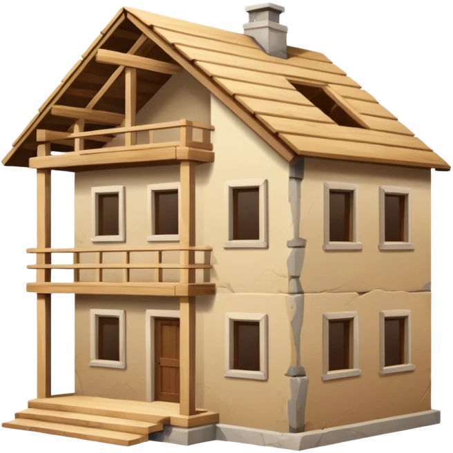 casa en construcción  emoji