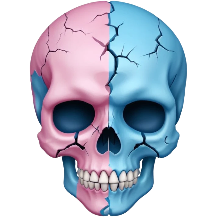 pastel goth skull emoji