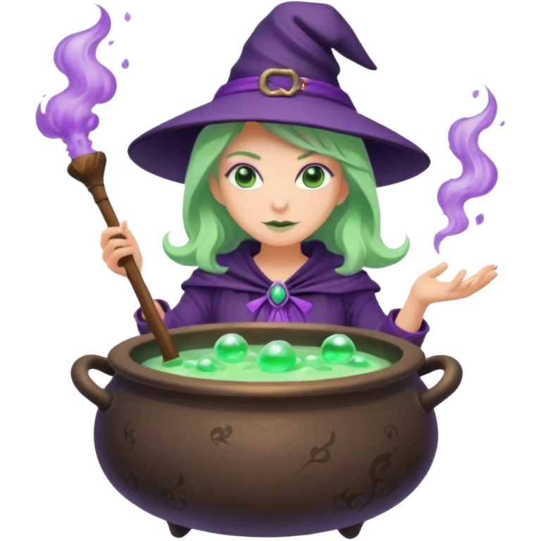 green witch cooking potion emoji