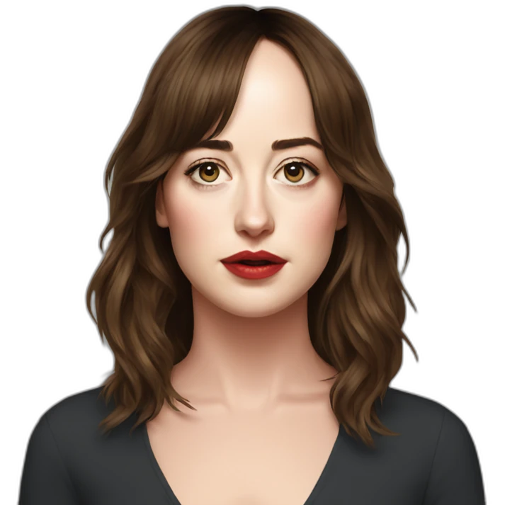 dakota johnson serious emoji