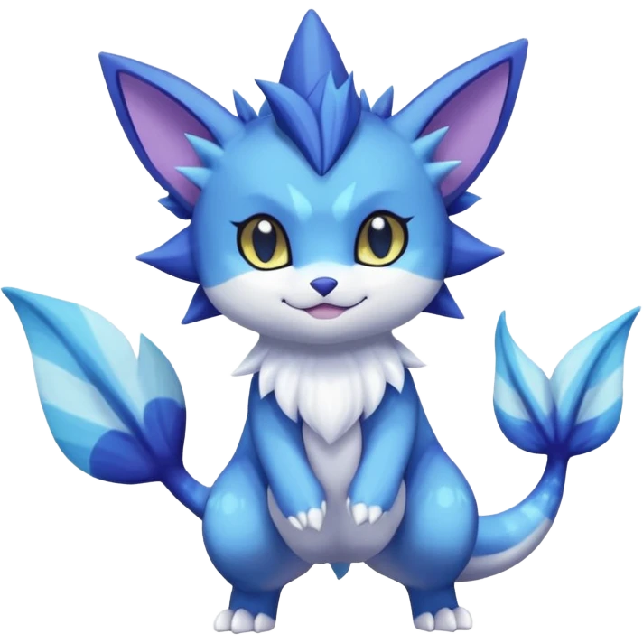 Vaporeon-Purrloin-Meowstic-Fakémon-hybrid-creature (full body)  emoji