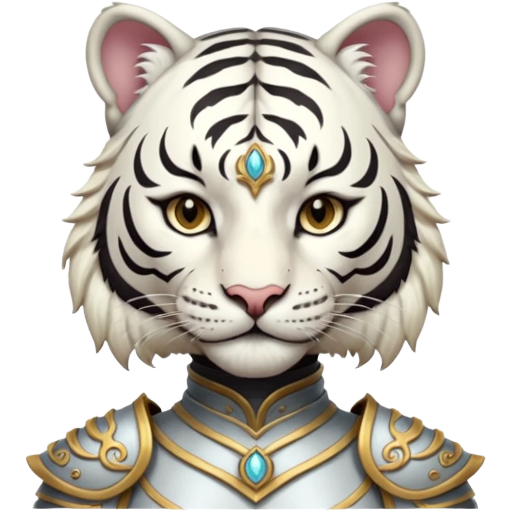 ESO Female white tiger khajiit leader of the umbral rose  emoji