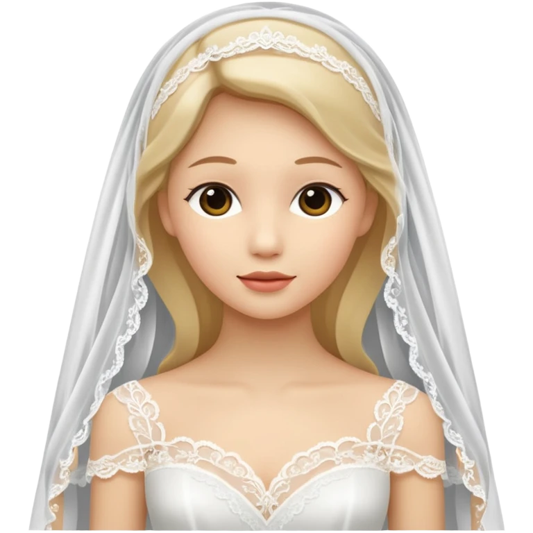 White wedding vail emoji