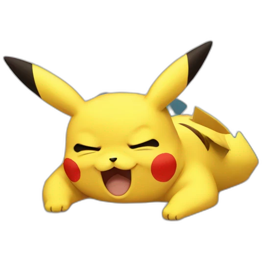 Pikachu qui dort emoji