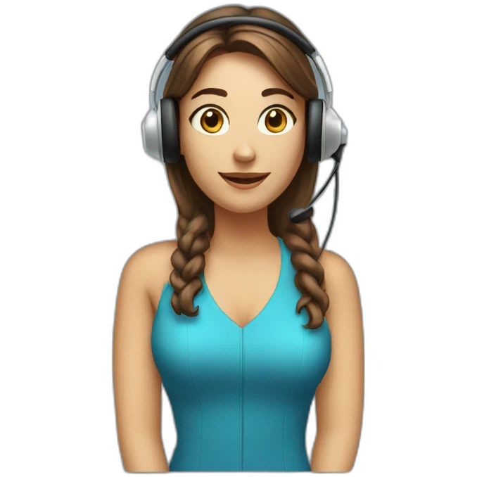 sales-girl-with-headset emoji