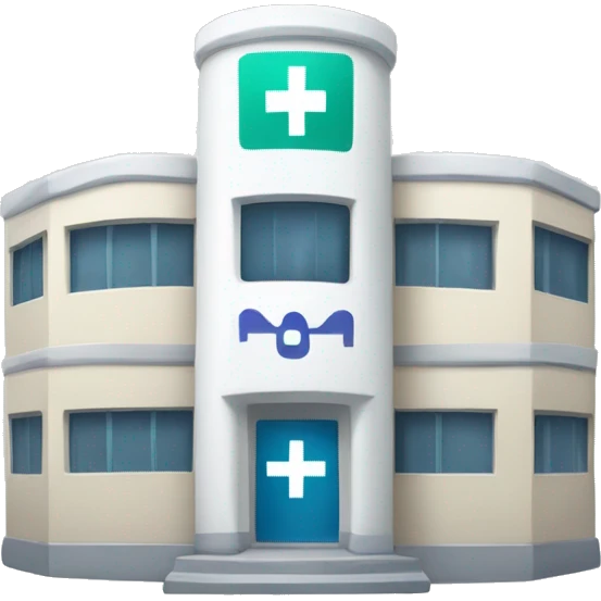 H3hospital with Plus Sign Where text will H3 and Medical Plus sign will in English emoji