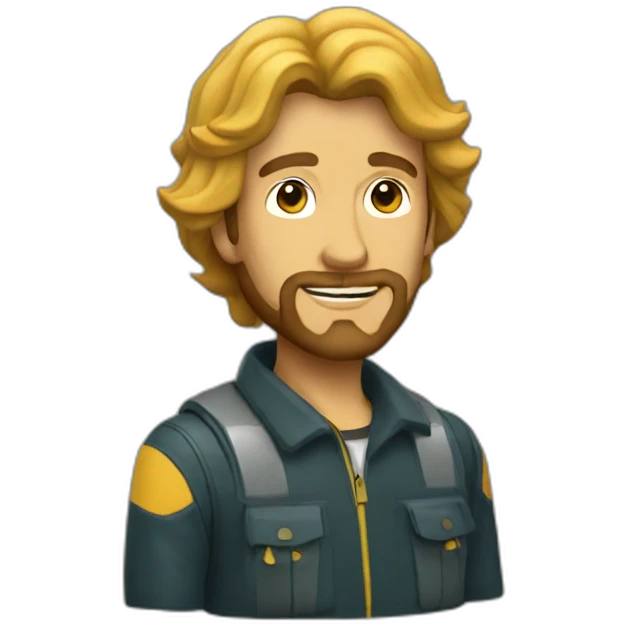 Fisherman with bee gee haircut  emoji