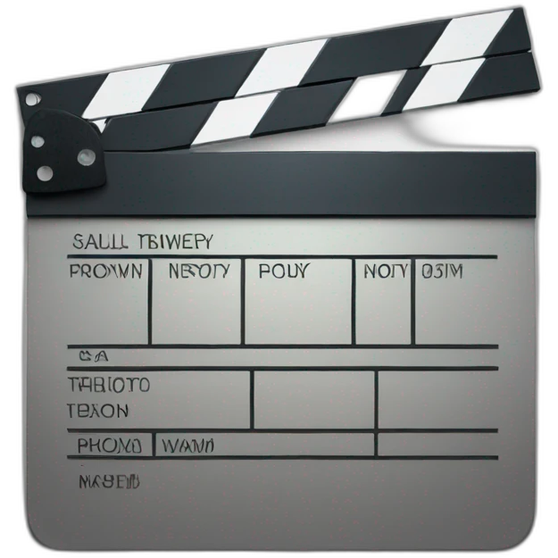 film slate emoji