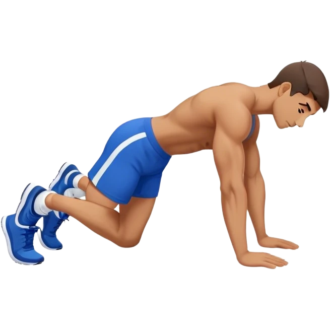 glute-bridges-exercise guy with blue shorts  emoji