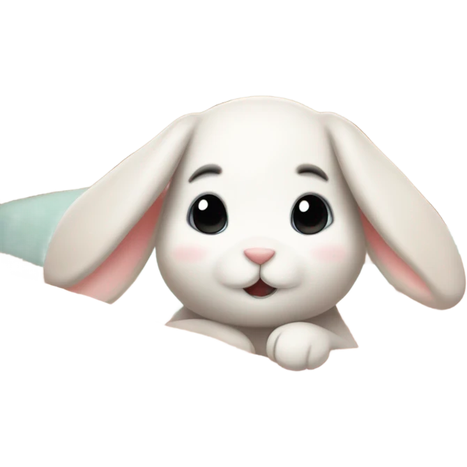 bunny in bed emoji