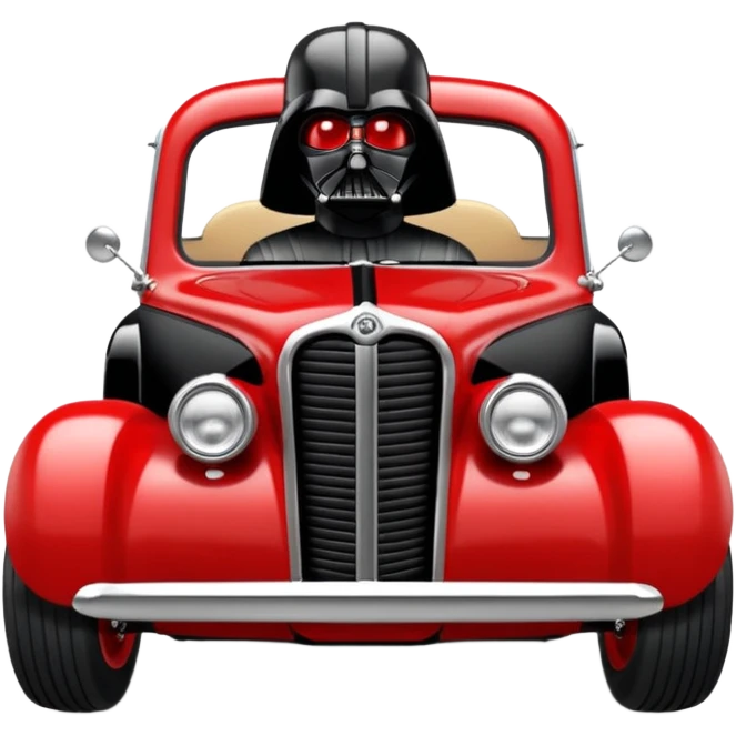 Darth Vader driving 1951 Jowett Bradford pickup hot rod concept  emoji