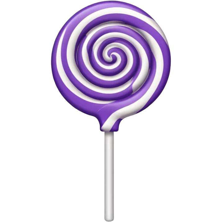 pirulito roxo e branco emoji