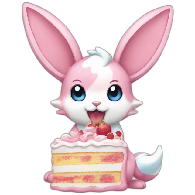 Sylveon-eating-cake emoji