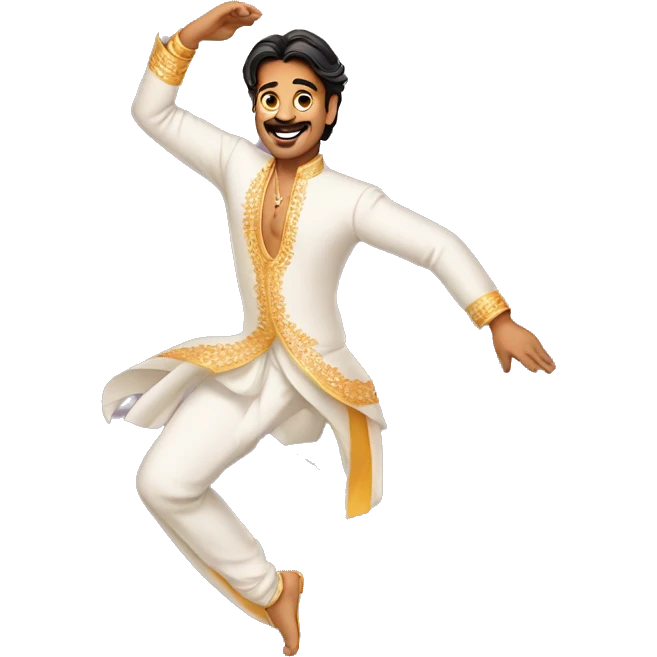 bollywood man dancing emoji