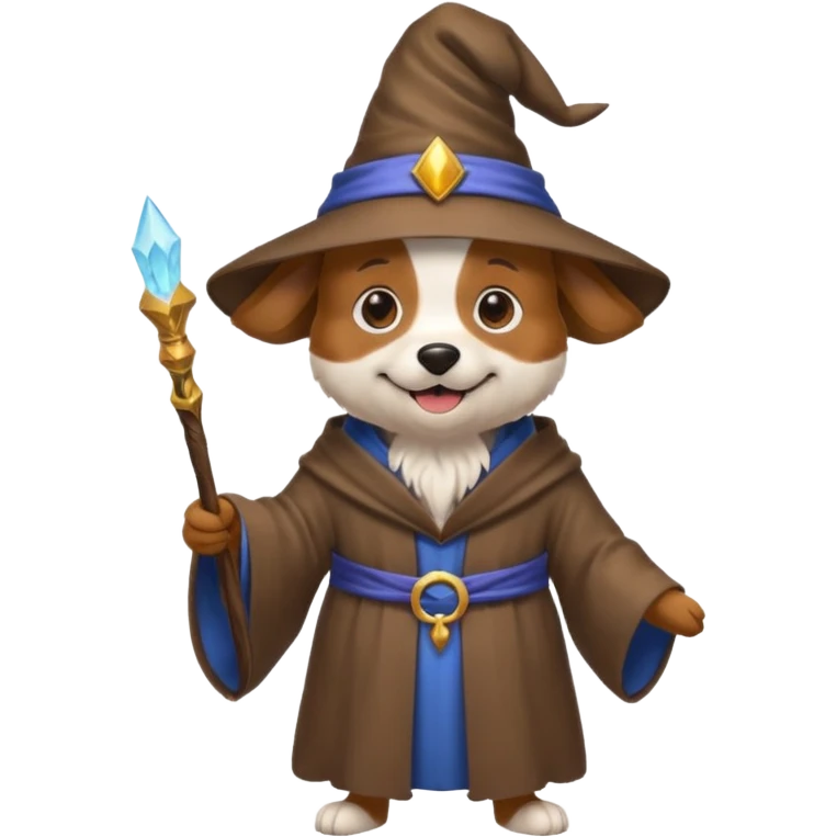 Dog wizard emoji