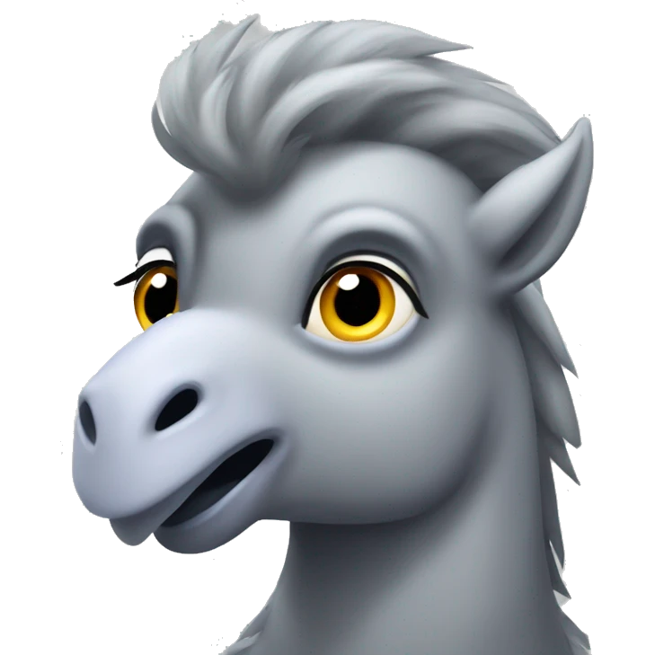 Light grey hippogriff emoji