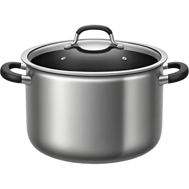 Pişirme Tenceresi, digital art emoji style, with clean lines, no face on objects, white background emoji