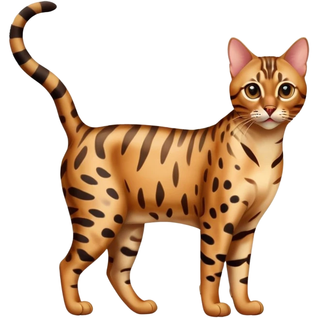 bengal cat full body emoji