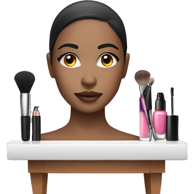 Makeup vanity emoji